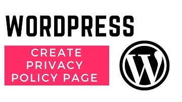 How to Create Privacy Policy page in WordPress (Easy)