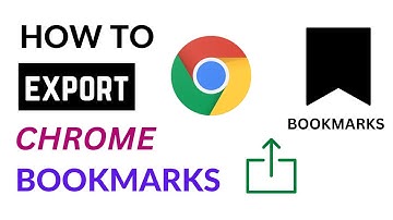How To Export Bookmarks From Chrome | Export Chrome Bookmarks