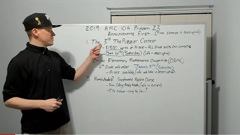 2019 AMC 10 A, Problem 23 and Important Contest Announcements