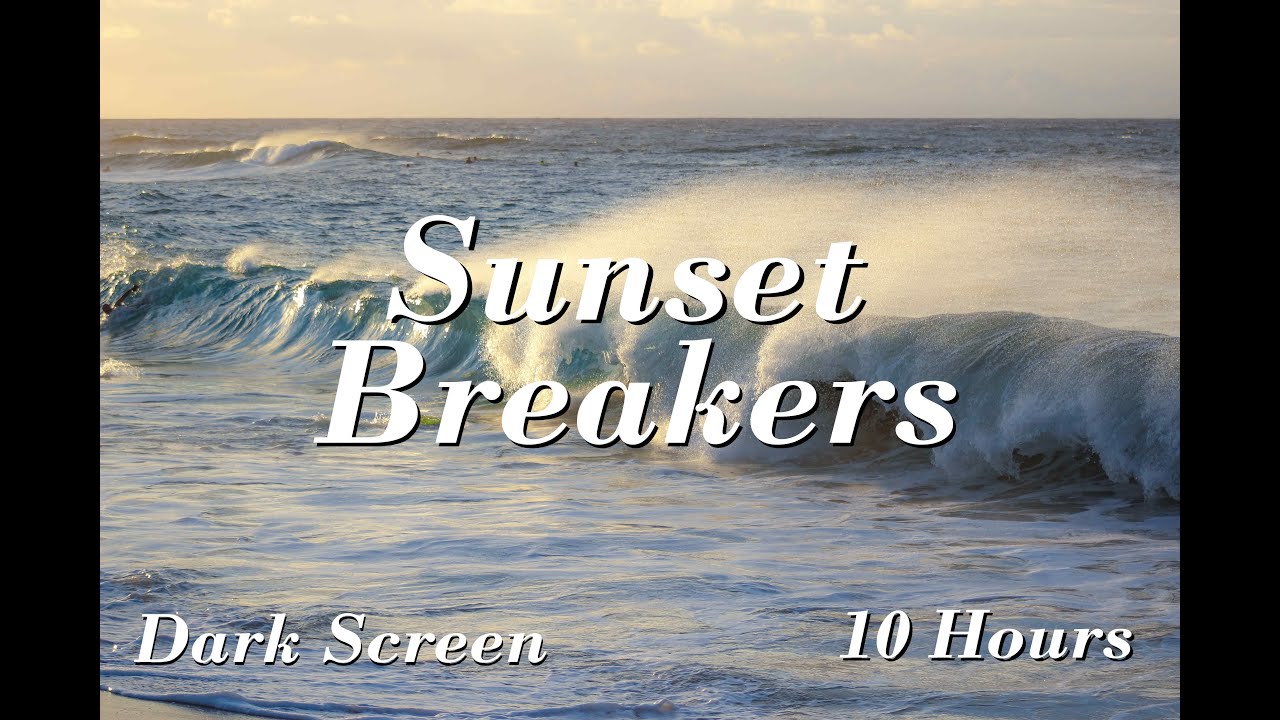 OCEAN SOUNDS for SLEEPING (10 Hours) | Dark Screen | Nature Sounds