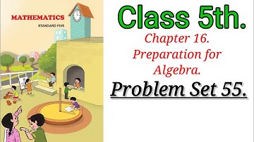 Class 5 maths Chapter 16 Preparation for Algebra problem set 55 exercise in hindi maharashtra#maths