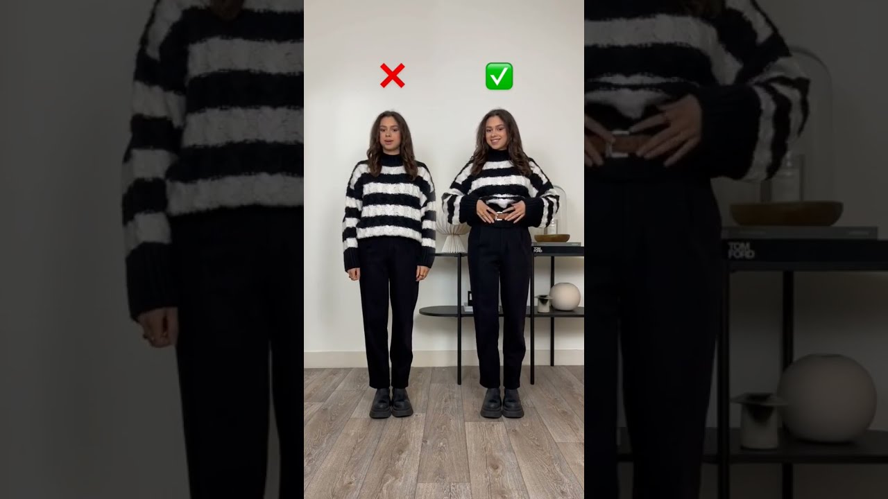 5 Ways to Crop and Tuck a Sweater without Cutting - TikTok Fashion Hacks! 