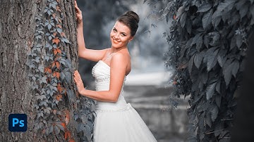 Cinematic Soft Grey Color Grading - Photoshop Color Grading