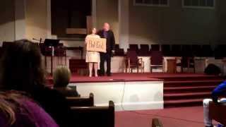 Cardboard Testimony @ Temple Baptist Church, Anderson SC on 4-20-14