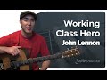 Working Class Hero - John Lennon (Songs Guitar Lesson BS-310) How to play