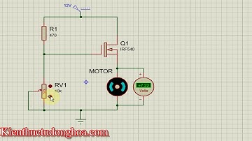 Điều khiển động cơ DC bằng mosfet đơn giản