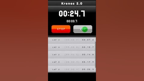 Kronos Stopwatch Android Application V2.0
