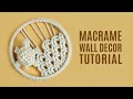 Macrame Wall Hanging Circle | Wave Pattern with Turtle