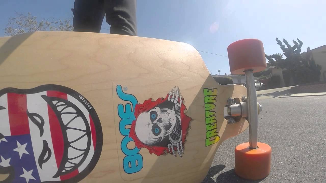 LDP Drop thru Longboard push and pump at speed Skateboard