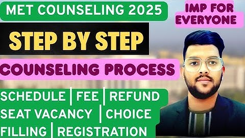 MET MANIPAL Counseling 2025 Step by step process | All counseling rules explained in detail #MET2025