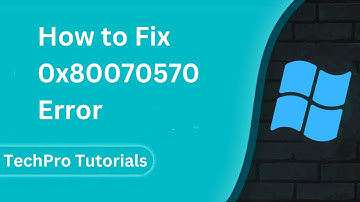 How to Fix 0x80070570 Error