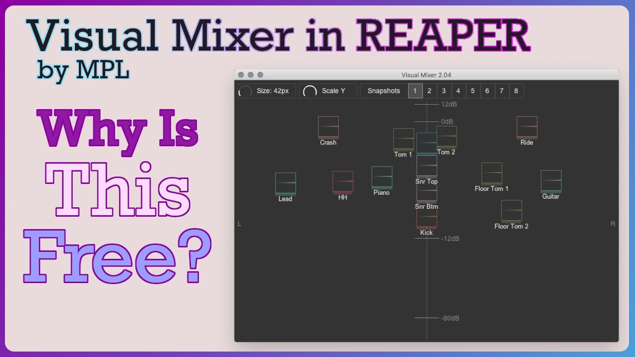 MPL_Visual Mixer Tutorial | Free REAPER Custom YouTube