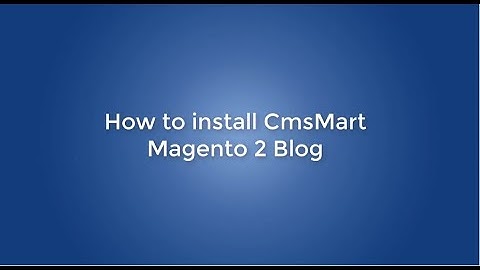 How to install Magento 2 blog extension