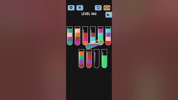 Water Color Sort Level 960 Walkthrough Solution iOS/Android