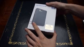 WD Elements 1Tb unboxing and speed test (exclusive edition)