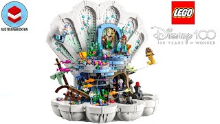 LEGO Disney 43225 The Little Mermaid Royal Clamshell - LEGO Speed Build Review