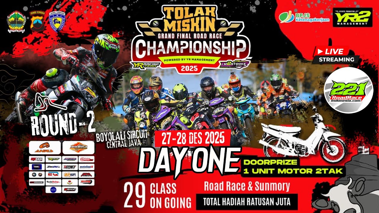 DAY 1 FINAL TOLAK MISKIN ROAD RACE CHAMPIONSHIP 2025 SIRKUIT BOYOLALI