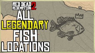 ALL LEGENDARY FISH MAP LOCATIONS IN RED DEAD REDEMPTION 2