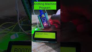 Knitting machine Automation, Arduino with i2c LCD 16 x 2