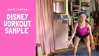 Here's a preview of my disney themed dance/workout class! for full
classes- follow me on instagram: @anniecowden now accepting new vocal
students! www.anniec...