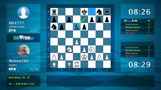 Chess Game Analysis: Ikenna360 - МХХ777, 1-0 (By ChessFriends.com)