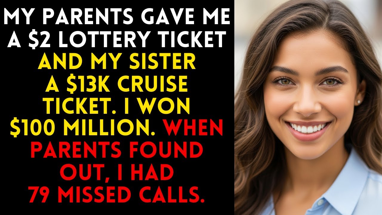 На День благодарения родители подарили мне лотерейный билет за 2 доллара, а моей сестре — круизны...