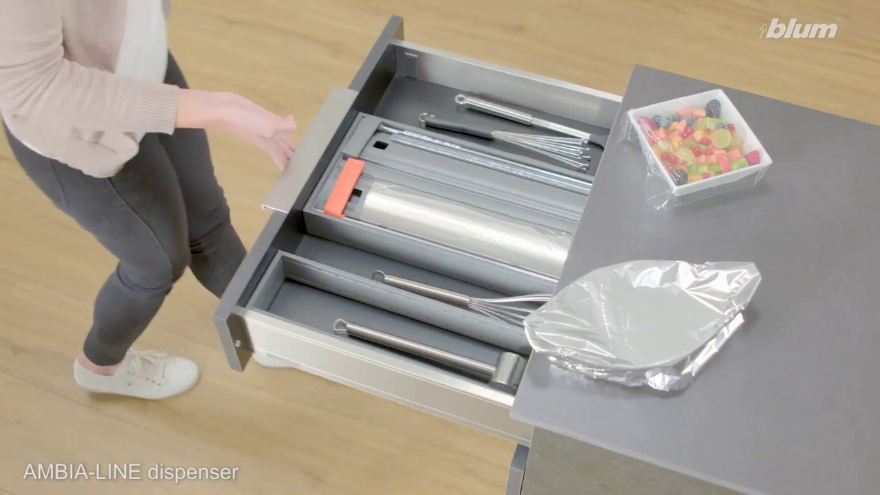 Foliesnijder voor levensmiddelen, dispenser voor