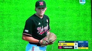 Colin Nowaczyk Back To Back Strikeouts Nebraska Husker Baseball Iowa 5/10/26 #colinnowaczyk #huskers