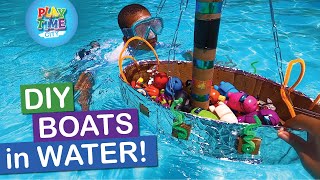 DIY Boat Challenge!!! Part 2 - Will the Boats Sink or Float??? Profile