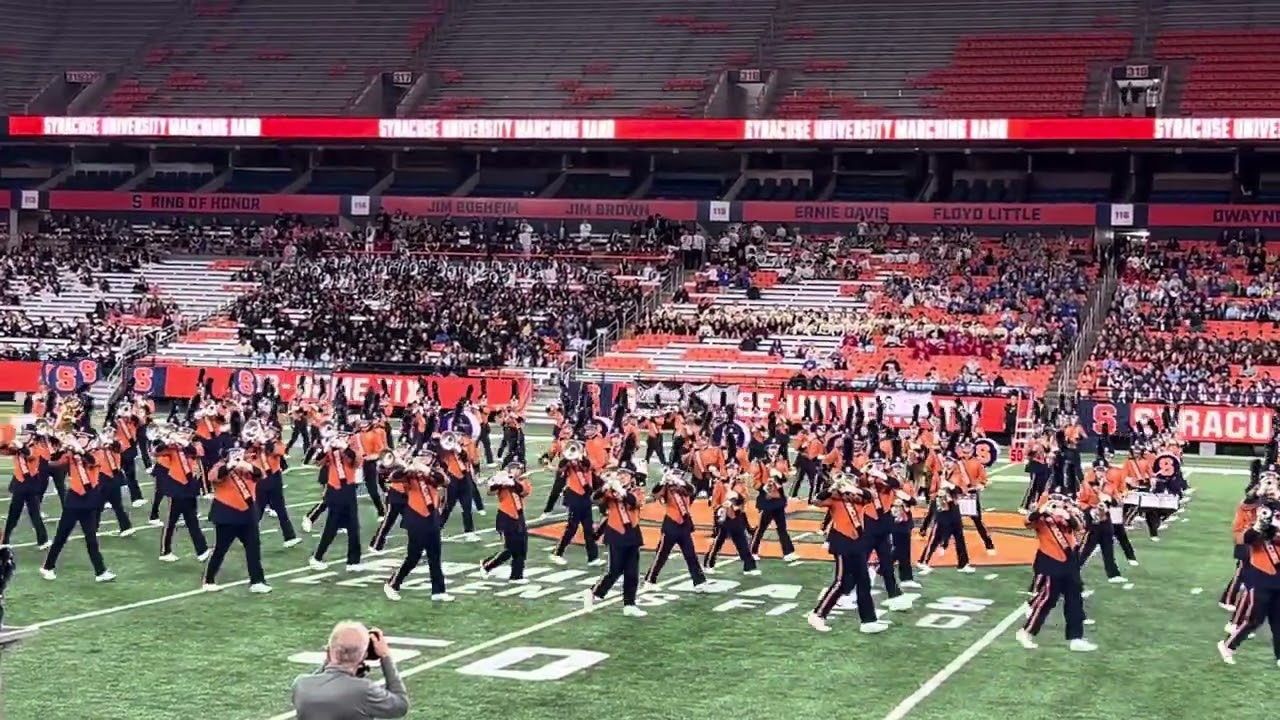 Syracuse University Marching Band in Exhibition at the NYSFBC Part 1 ❤️🍊