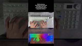 Typing sound and RGB light demo for this keyboard | Review of AULA F98 Pro Wireless Mechanical Keybo
