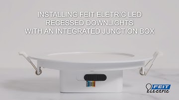 How to Install LED Recessed Downlights with Integrated J-Box