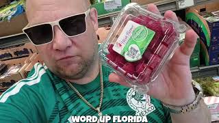 Wish farms Red Raspberries  Aldi Pine Island Road Cape Coral Florida USA