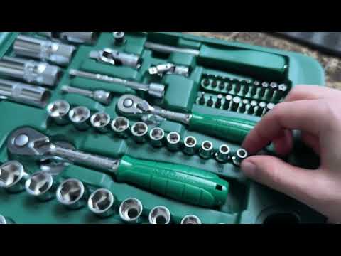 Набор инструмента 177 предметов 1/4", 3/8", 1/2" (ТК-177V) HANS