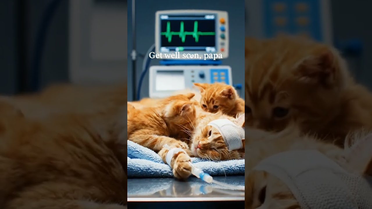 Get Well Soon, Papa 😿💔 | Cat Family Emotional Moment