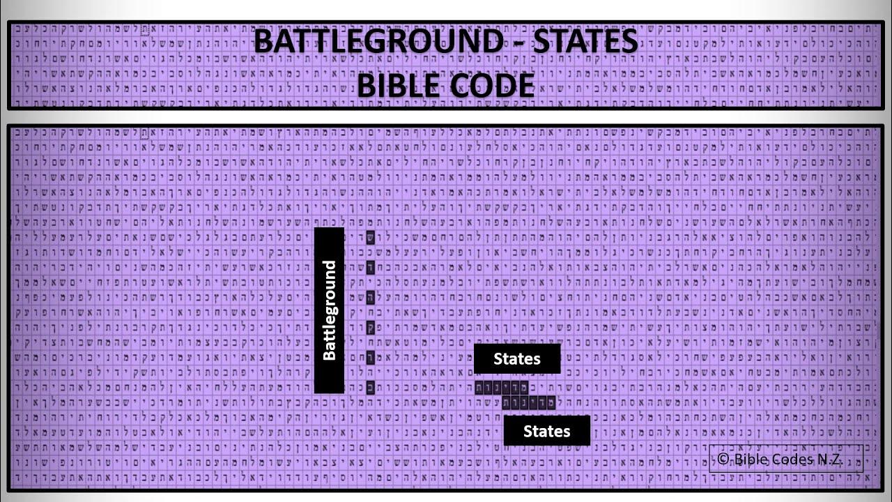 BATTLEGROUND STATES in the BIBLE CODE YouTube
