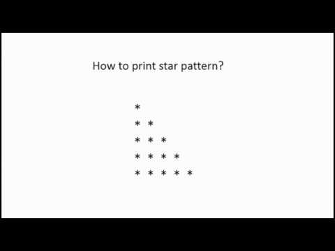 Print star pattern