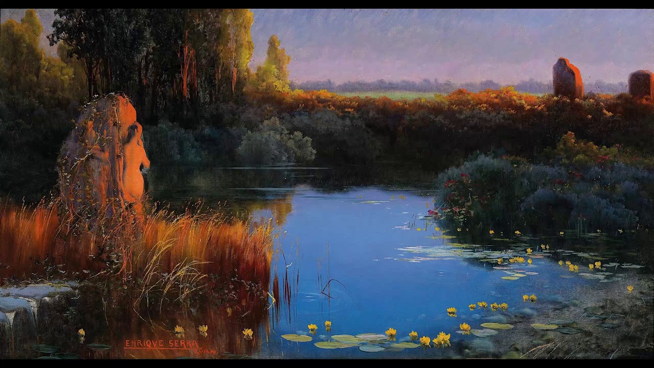 landscapes paintings four seasons classical - YouTube