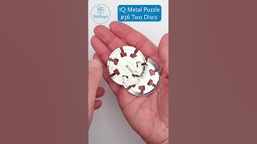 IQ Metal Puzzle Teaser Two Discs Design 36. No solution shown - spoiler-free.