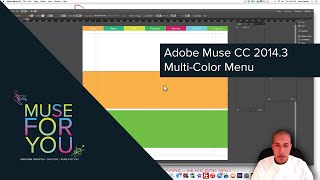 Adobe Muse CC | Multi-Color Menu | Muse For You