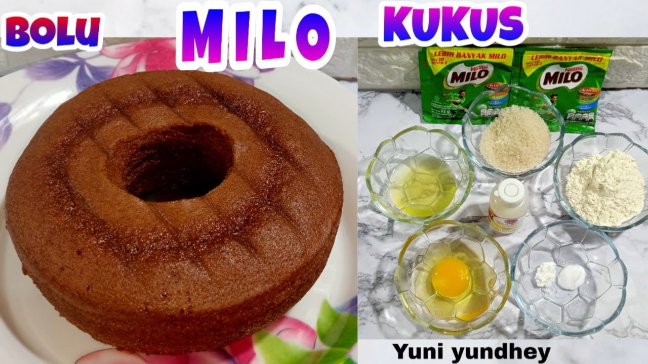 bolu kukus Milo takaran sendok 1 butir telur || no mixer # ...