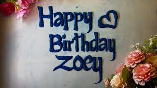 ✨Happy Birthday Zoey❤️ @Zoey-n4n9j  Relaxing ASMR Name Art| Satisfying Sand Calligraphy | Calm screenshot 4
