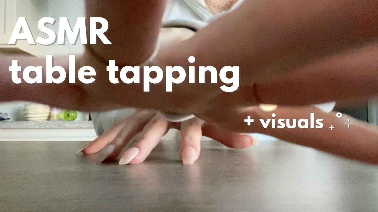 ASMR lofi table tapping & scratching with tingly hand visuals