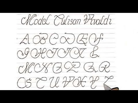 MODEL TULISAN HURUF VIVALDI 