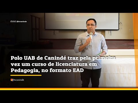 Assista: O Polo UAB de Canindé oferece, pela primeira vez, o curso de Licenciatura em Pedagogia na modalidade EAD