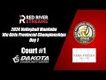 16u girls  day 1  court 1  dakota  volleyball mb provincials sponsored by kara friesen realty