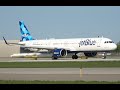 JetBlue A321N take off, DTW