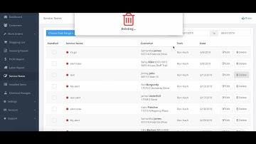 Manage Service Notes (Web) | Skimmer
