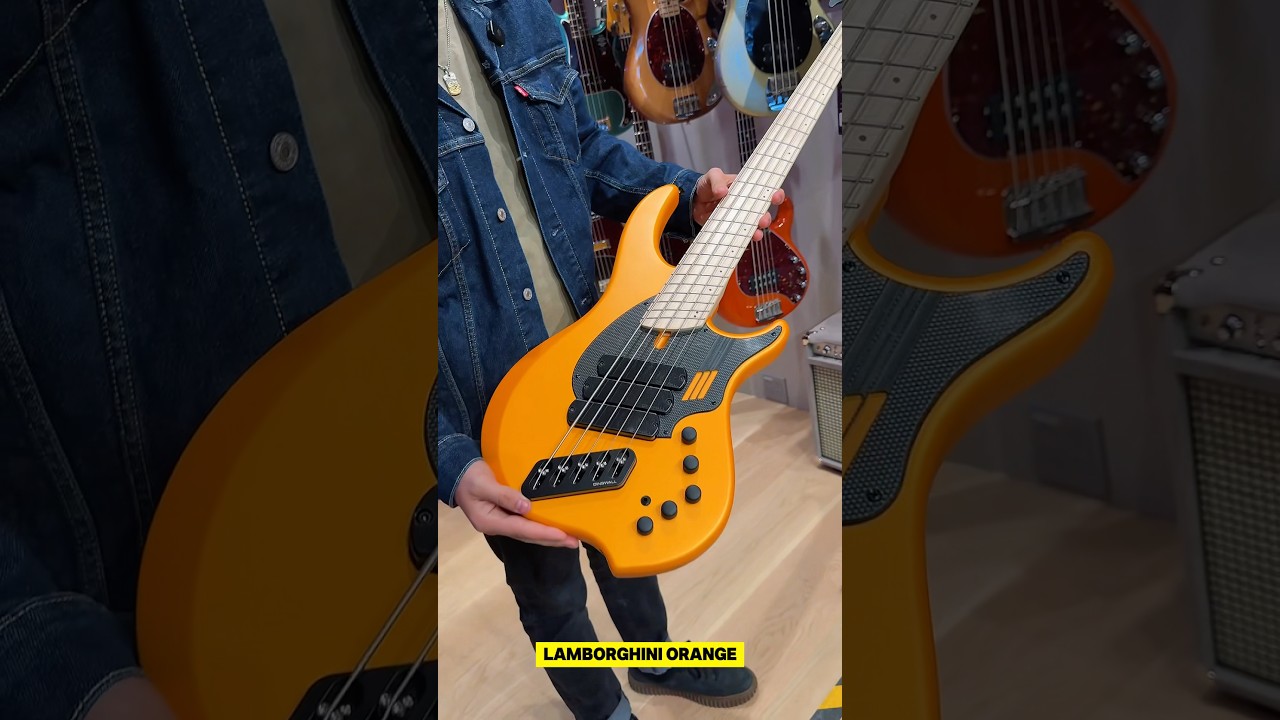 Dingwall NG3 Nolly Getgood 5-String - Lamborghini Orange – Round