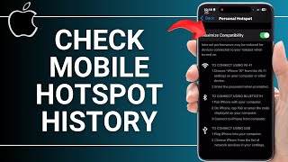 How to Check Mobile Hotspot History on iPhone